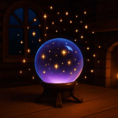Magical Sparkling Crystal Ball